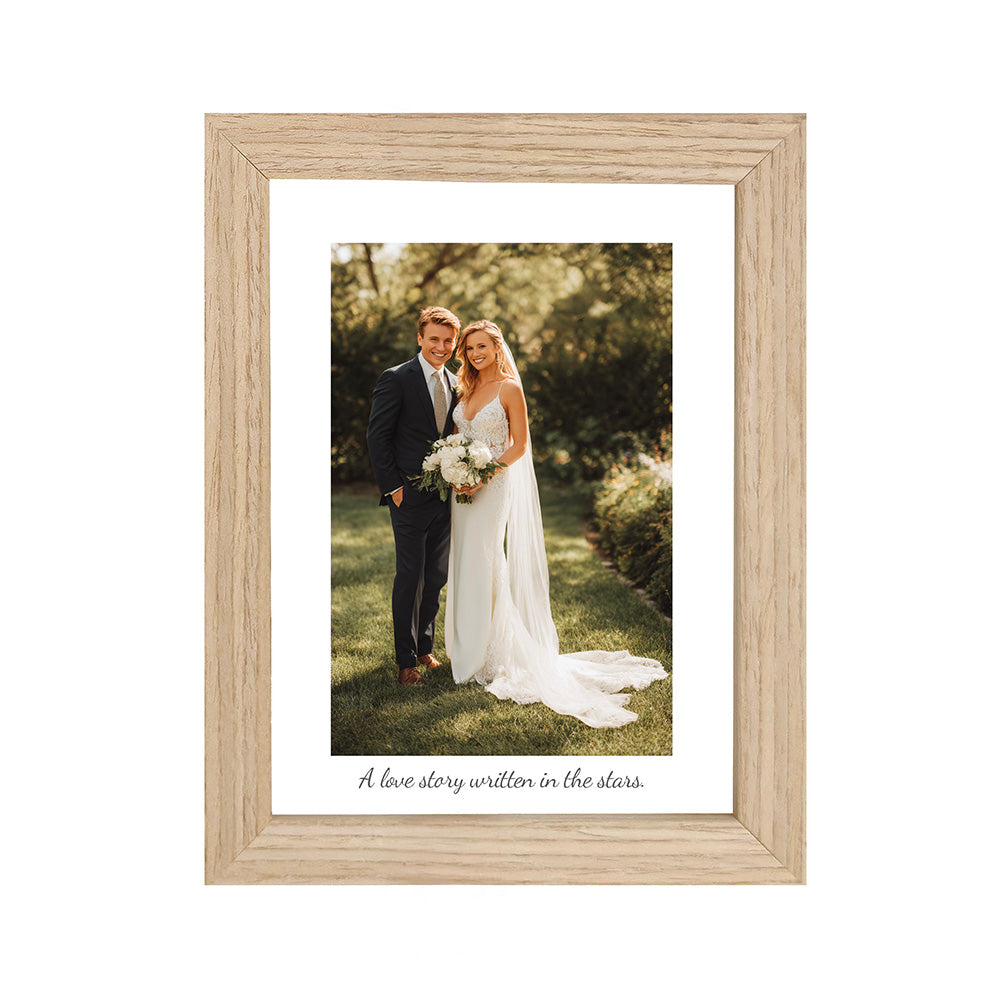 FSC Certified Wooden Desk Frames – Personalised Gifts in 5 Natural Colours