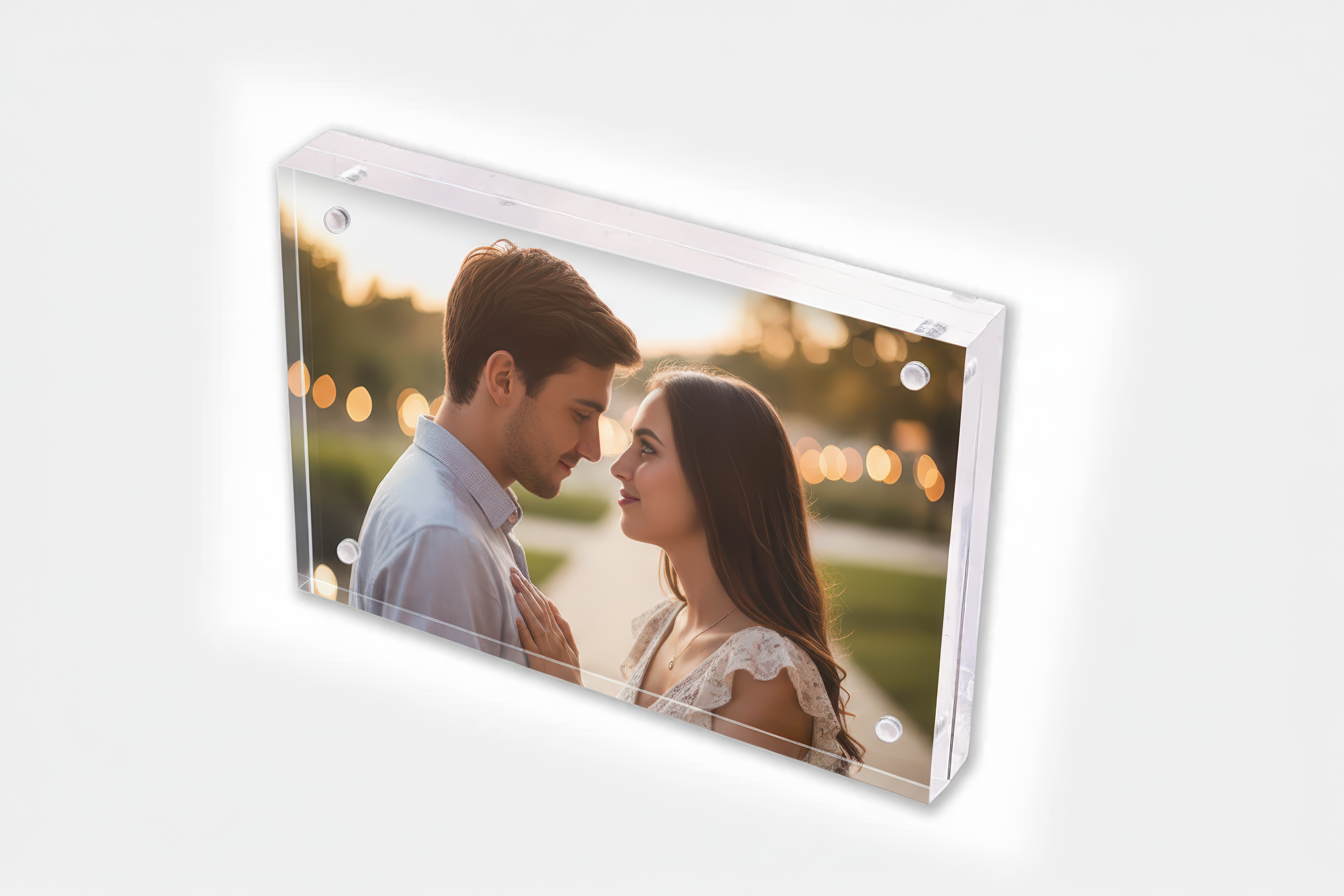 Magnetic Acrylic Block – Crystal Clear Photo Display