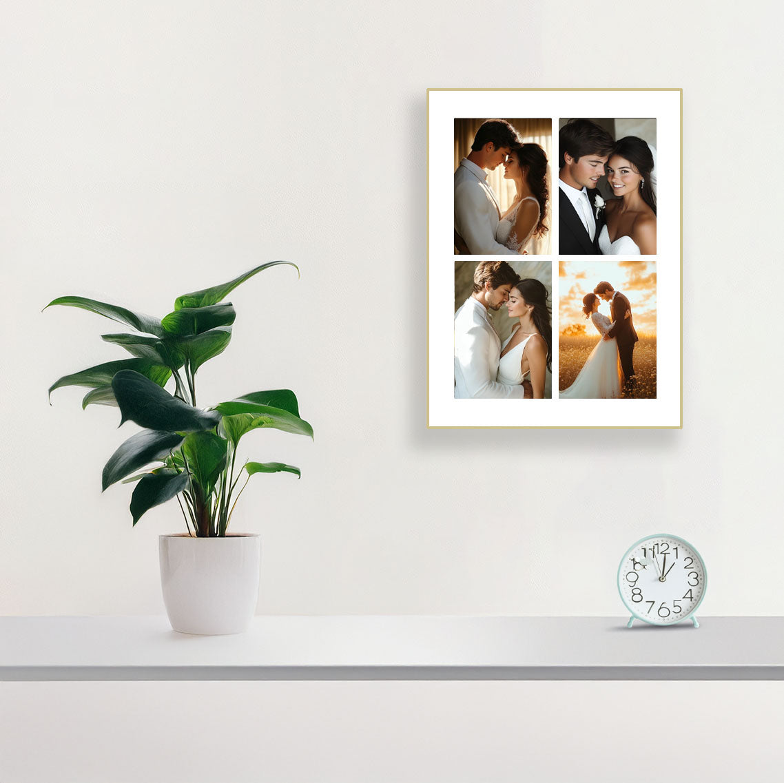 Collage Wooden Art Box Frame