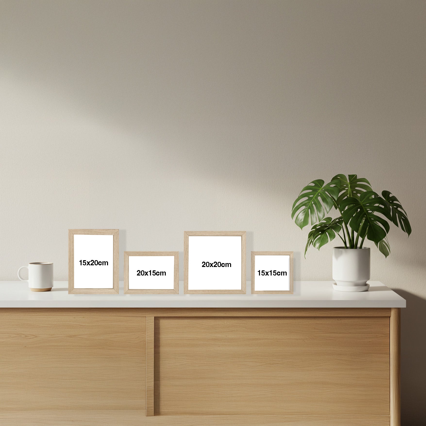 FSC Certified Wooden Desk Frames – Personalised Gifts in 5 Natural Colours