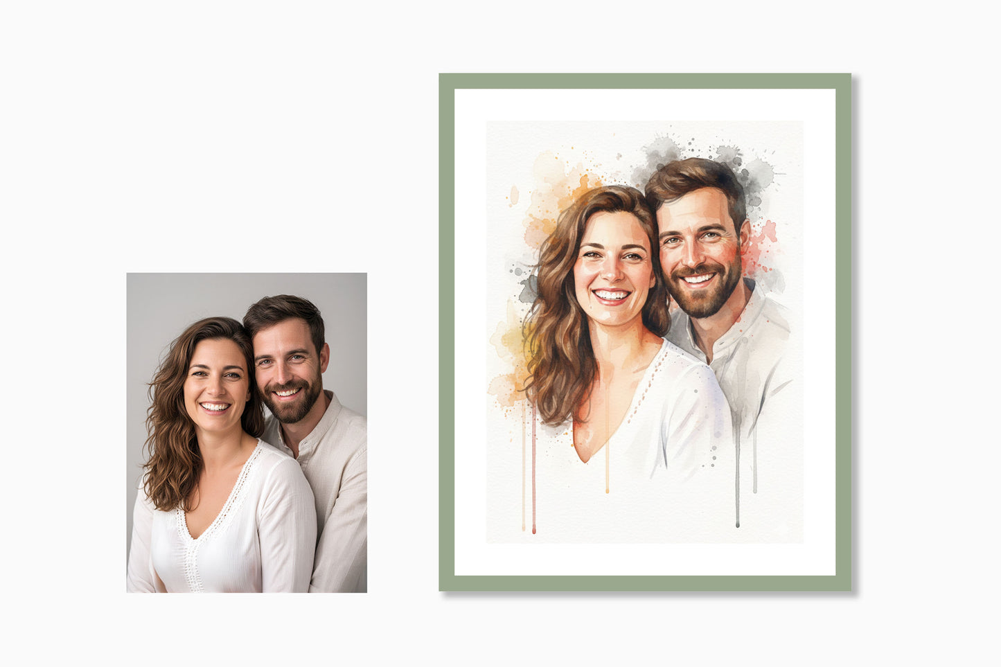 Personalised Watercolor Portrait