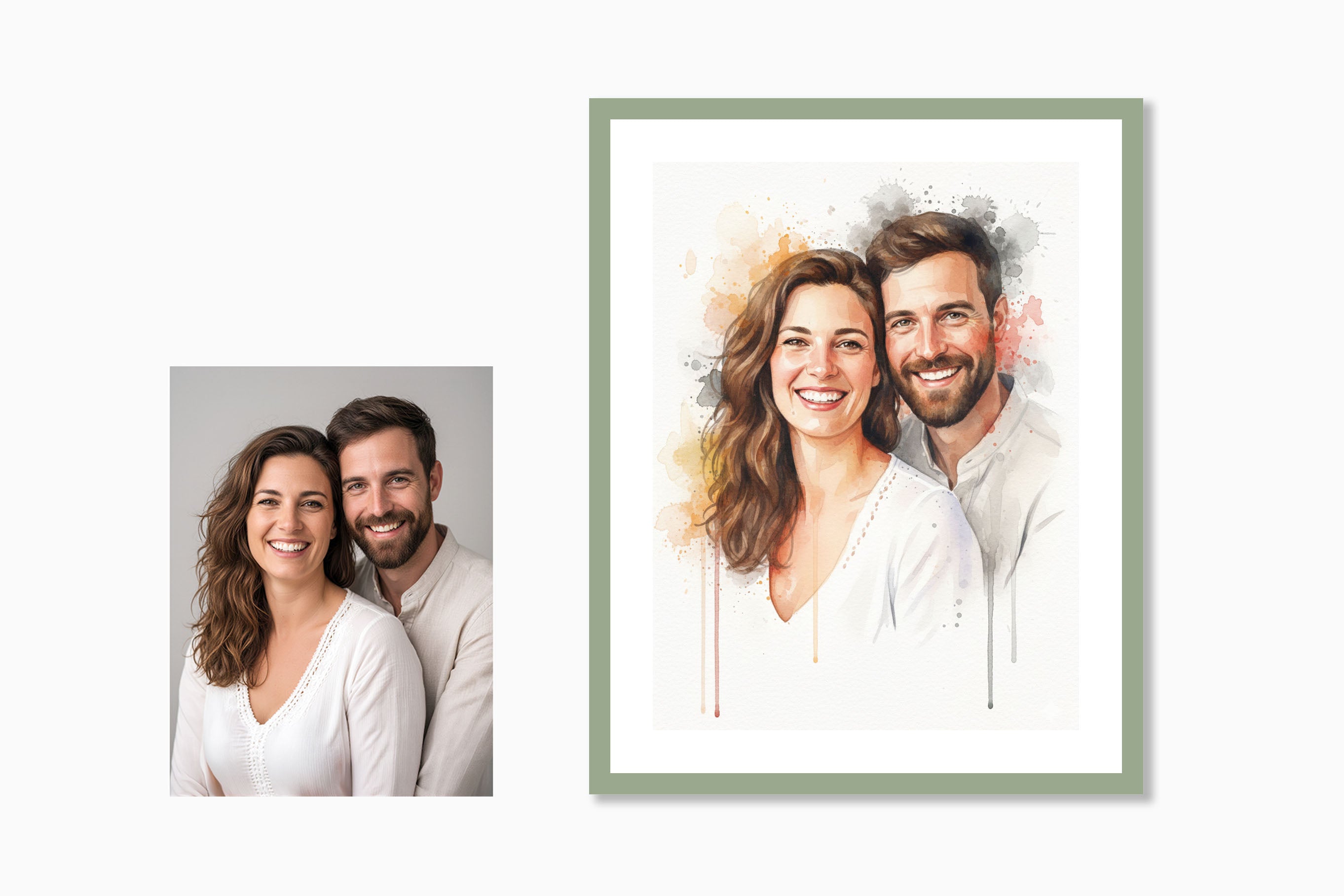 Personalised Watercolor Portrait