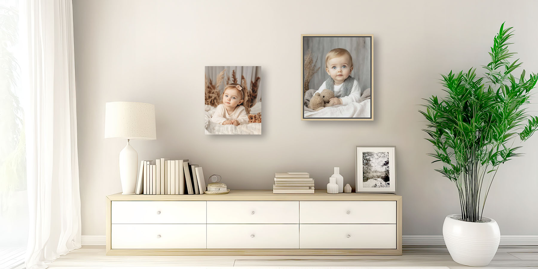 Various wood and aluminium picture frames for custom framing