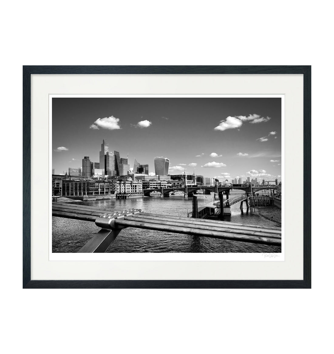 Black and white fine art print of London&