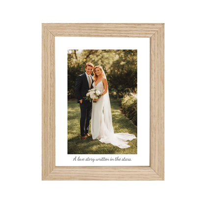 FSC Certified Wooden Desk Frames – Personalised Gifts in 5 Natural Colours