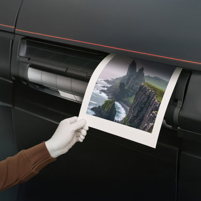 Archival giclée printing in Hahnemühle certified studio – fine art paper print coming out of professional printer