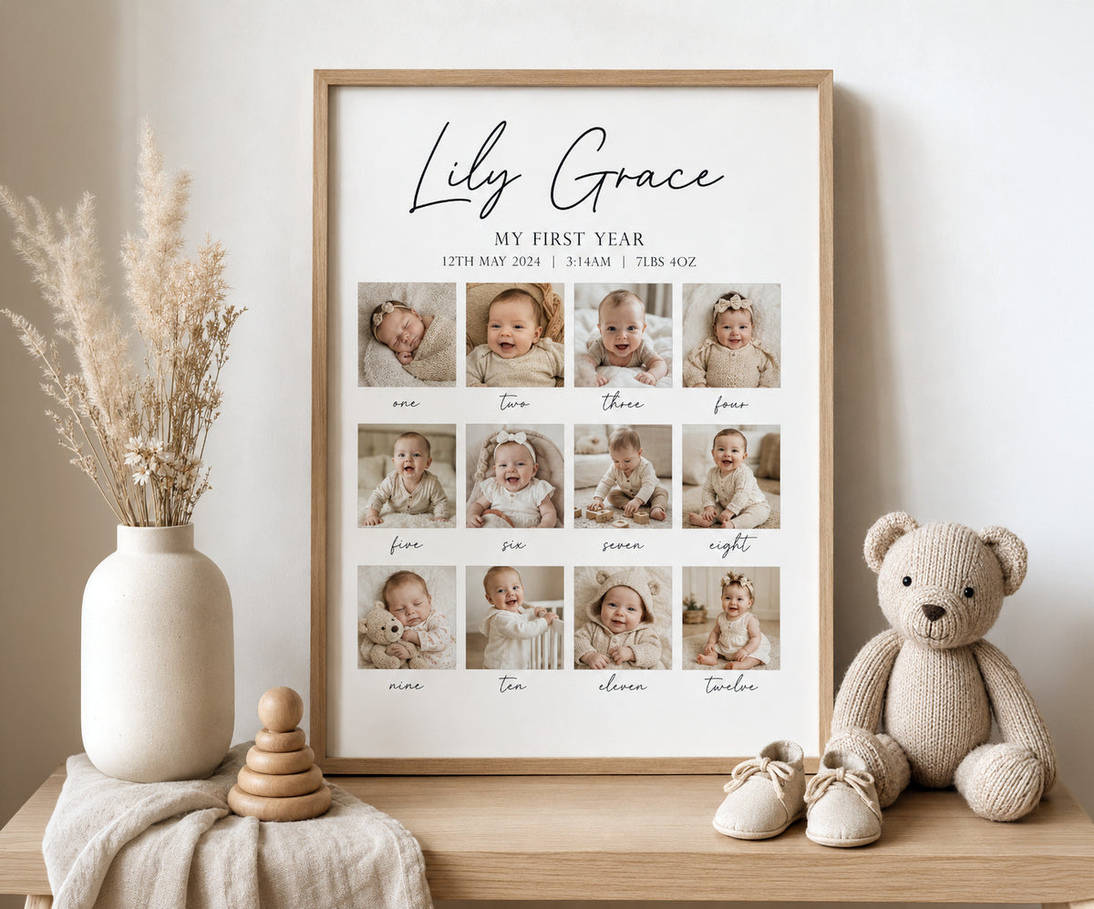 Birth Stats Print