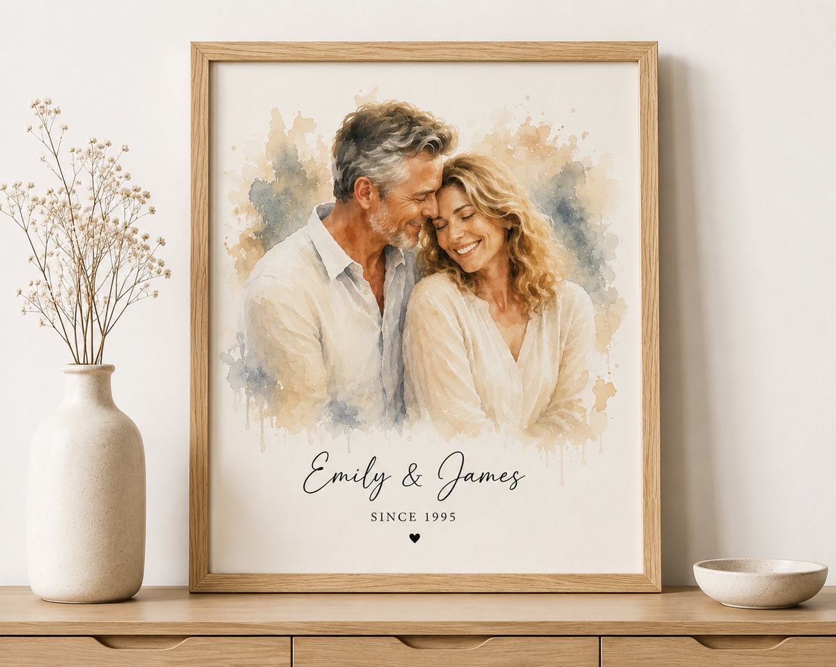 Watercolour Couple