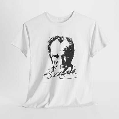 Ataturk Tshirt Black-White