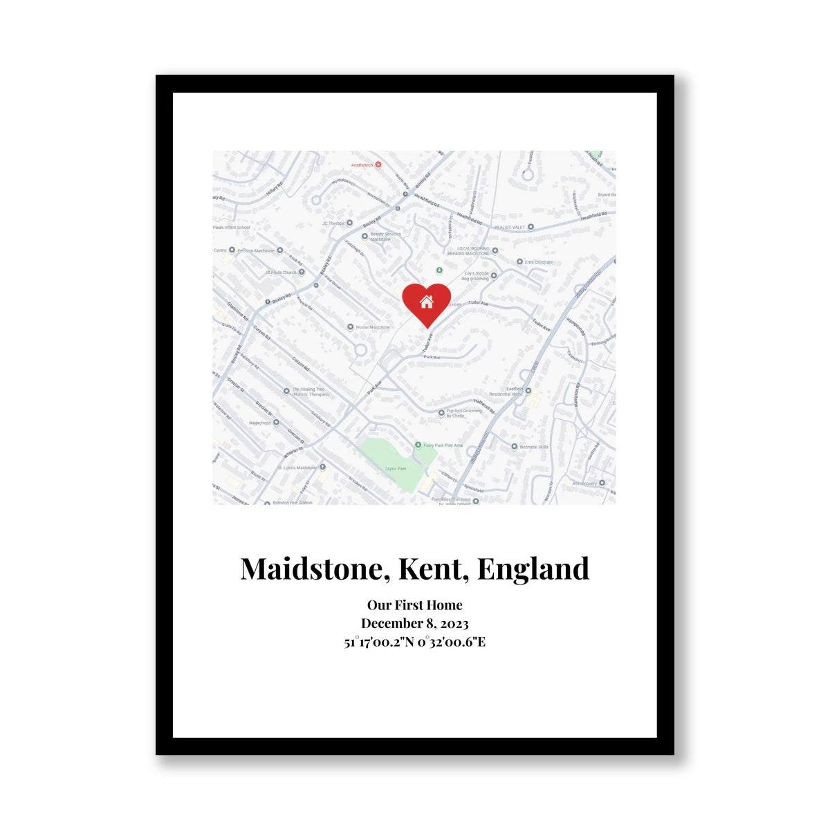 Personalised Map Art