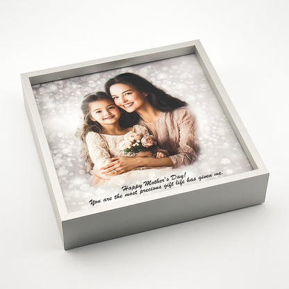 Personalised Aluminium Desk Frame – Custom Photo Gift, Modern Metal Block