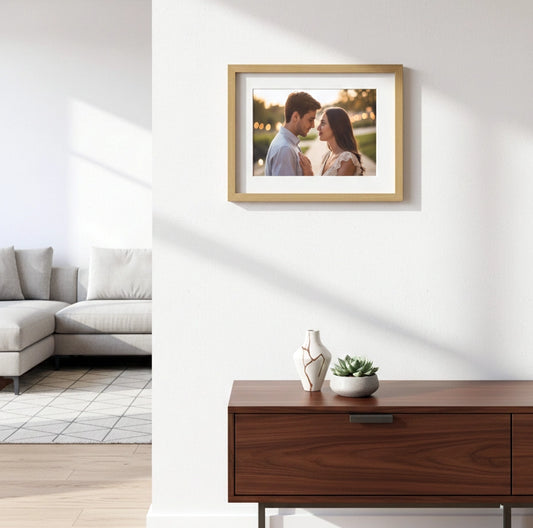 Framed Print With Glass | Solid Wood + Acrylic Glass UK