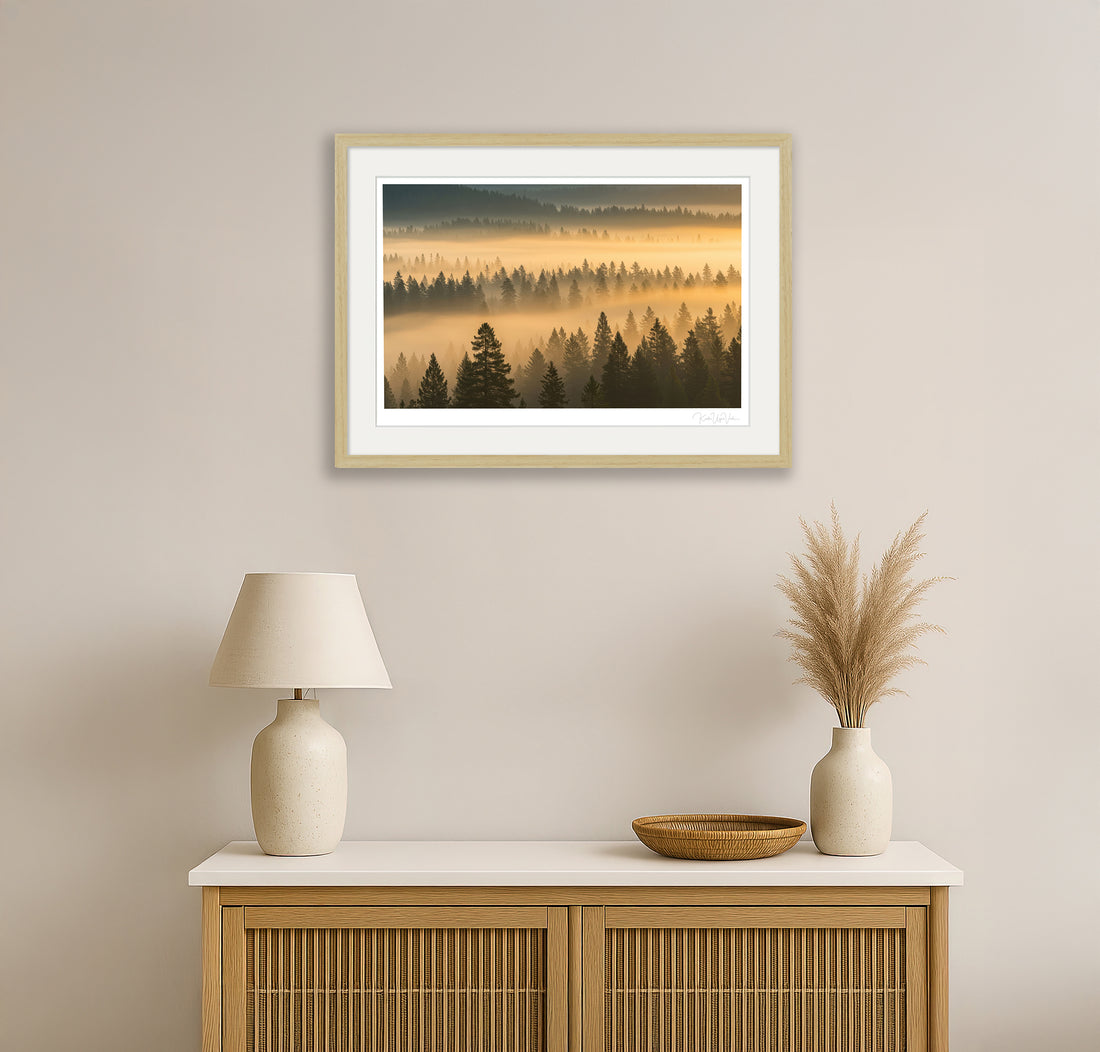 Framed Fine Art Print – Oak Wood Frame