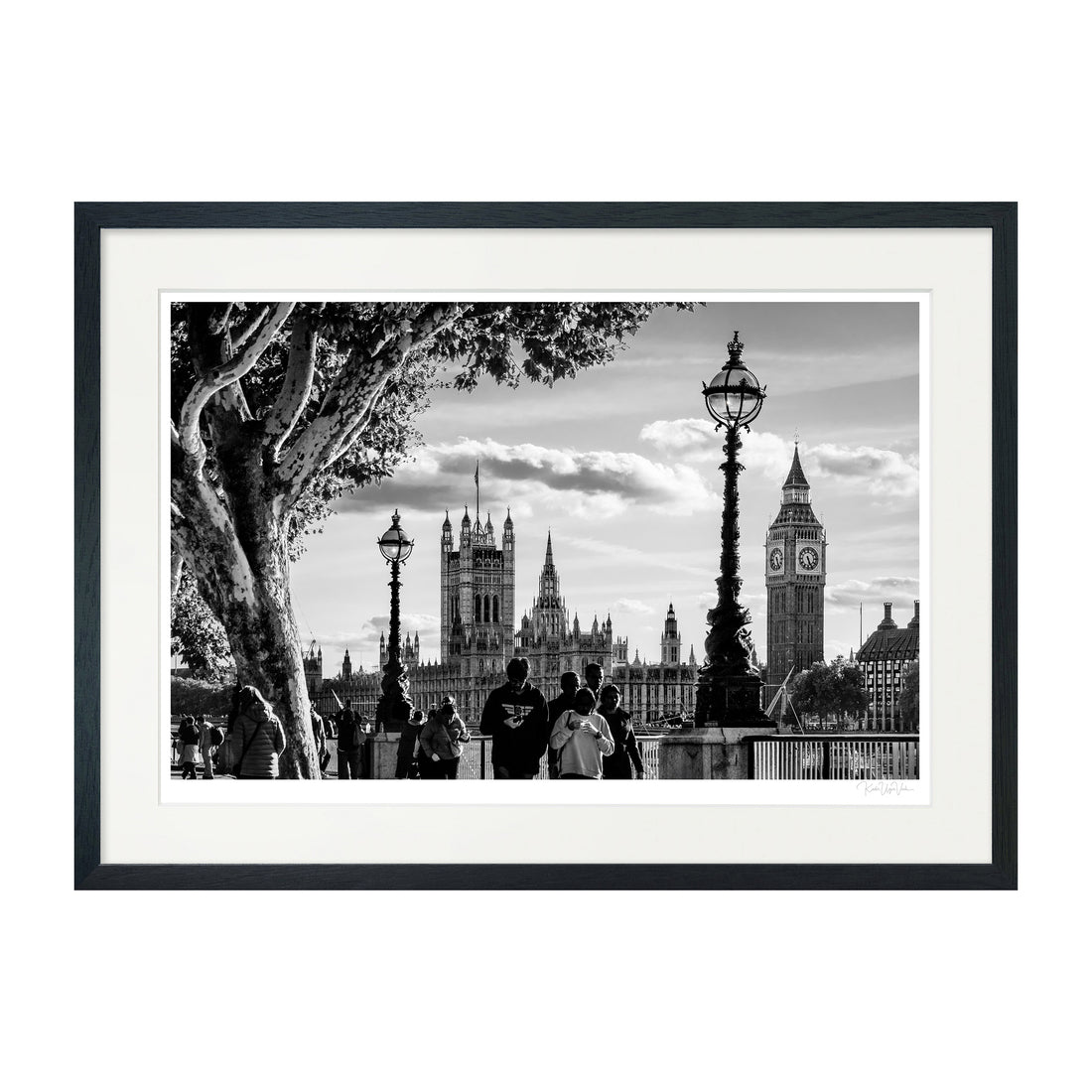 Black and white fine art print of London&