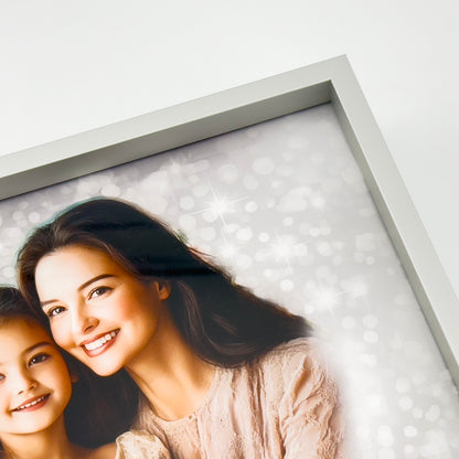 Personalised Aluminium Desk Frame – Custom Photo Gift, Modern Metal Block