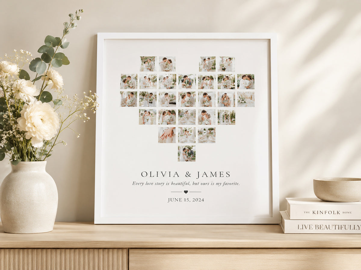 Heart Wedding Collage